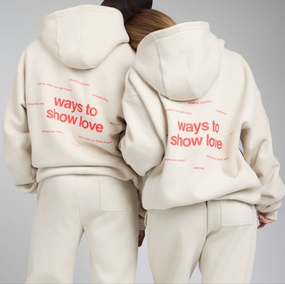 ☺️PRICE FIRM!🤑❤️NIP❤️ Comfrt LMTD EDITION LOVE HOODIE Cotton Medium M